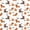 White Orange Brown, variant on Manfei Colorful Fall Leaf Pattern Bed Sheets,Thanksgiving Turkey Print Full Size Sheets,4pcs,1 Flat Sheet,1 Fitted Sheet and 2 Pillowcases