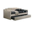 thumbnail image 2 of Oren Twin Daybed with Staircase Headboard, Beige Channel Tufted Fabric, 2 of 7