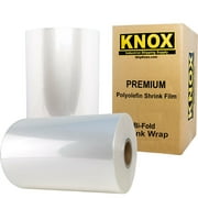 Knox Brand - 12" 75 Gauge Polyolefin Shrink Film Heat Wrap POF Centerfold 3500' feet …