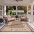thumbnail image 3 of Safavieh Courtyard Steve Oriental Indoor/Outdoor Area Rug, Brown/Natural, 5'3" x 7'7", 3 of 10