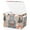 Cute Bear Holding Mushroom, variant on Foldable Fabric Storage Bin With Handle Collapsible Basket Box Storage With Lid Organizer Cute Flowers Ladybugs