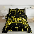 thumbnail image 2 of Castle Fairy Video Game Twin Comforter Sets,Abstract Geometric Gamepads Bedding Set, 2 of 8