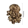 thumbnail image 4 of FSTDelivery Brown Short Curly Human Hair Wigs for Women, Ponytail Extension Ladies Wigs Synthetic Natural Wigs Various Colors Available Daily Wear Party and Cosplay Soft Wigs 10 Inch Wigs, 4 of 7