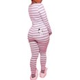 thumbnail image 1 of Dewadbow Women One Piece Pajamas Nightwear Long Sleeve Pajamas Sleepwear Pyjamas Romper Jumpsuit, 1 of 3