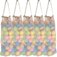 thumbnail image 1 of Hanging Mesh Storage Bags 5Pack - Large Reusable Net Produce Bags for Potatoes, Onions, and Garlic, 1 of 7