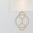 thumbnail image 3 of Crystorama Lighting Group LRL-992-VG-WH Laurel 2 Light 14" Tall Wall Sconce - Vibrant Gold, 3 of 7