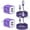 2 Pack Purple, variant on Compatible for iPhone Charger Fast Charging, 3 Pack Charger Block with 6FT Charging Cord, USB Charger Adapter Wall Charger Plug Fast Phone Charger Cube Charging Block Compatible for iPhone, Mixed