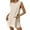 Beige, variant on Women Two Piece Sweater Set Sleeveless Side Slit Tops with Elastic Shorts Knit Summer Outfits Solid Color Outfits