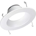 thumbnail image 1 of Nicor Lighting DLR565121205KWH 5000K High-Output Series Integrated LED Recessed Retrofit Downlight Trim, White, 1 of 1