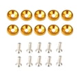 thumbnail image 1 of fastboy 10 Pieces/Set Car Modification Front Rear Bumper Washer Exterior Bolts M6 Screw Universal Automobile Gold, 1 of 6