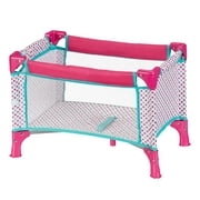 My Sweet Love 18" Folding Doll Play Pen, Lightweight Toy Furniture with Mesh Sides