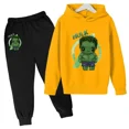 thumbnail image 3 of Nueva sudadera con capucha y pantalones de Marvel Hulk Capitán América para niños, traje de 2 piezas, ropa informal para niño y niña, sudadera, trajes deportivos para niño, 3 of 5