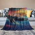 thumbnail image 2 of Orinice Whale 3D Blankets Super Soft Blanket Cosy &amp; Warm Blanket for Sofa Or Bed Flannel Machine Washable Comfortable &amp; Stylish 60x80in, 2 of 6