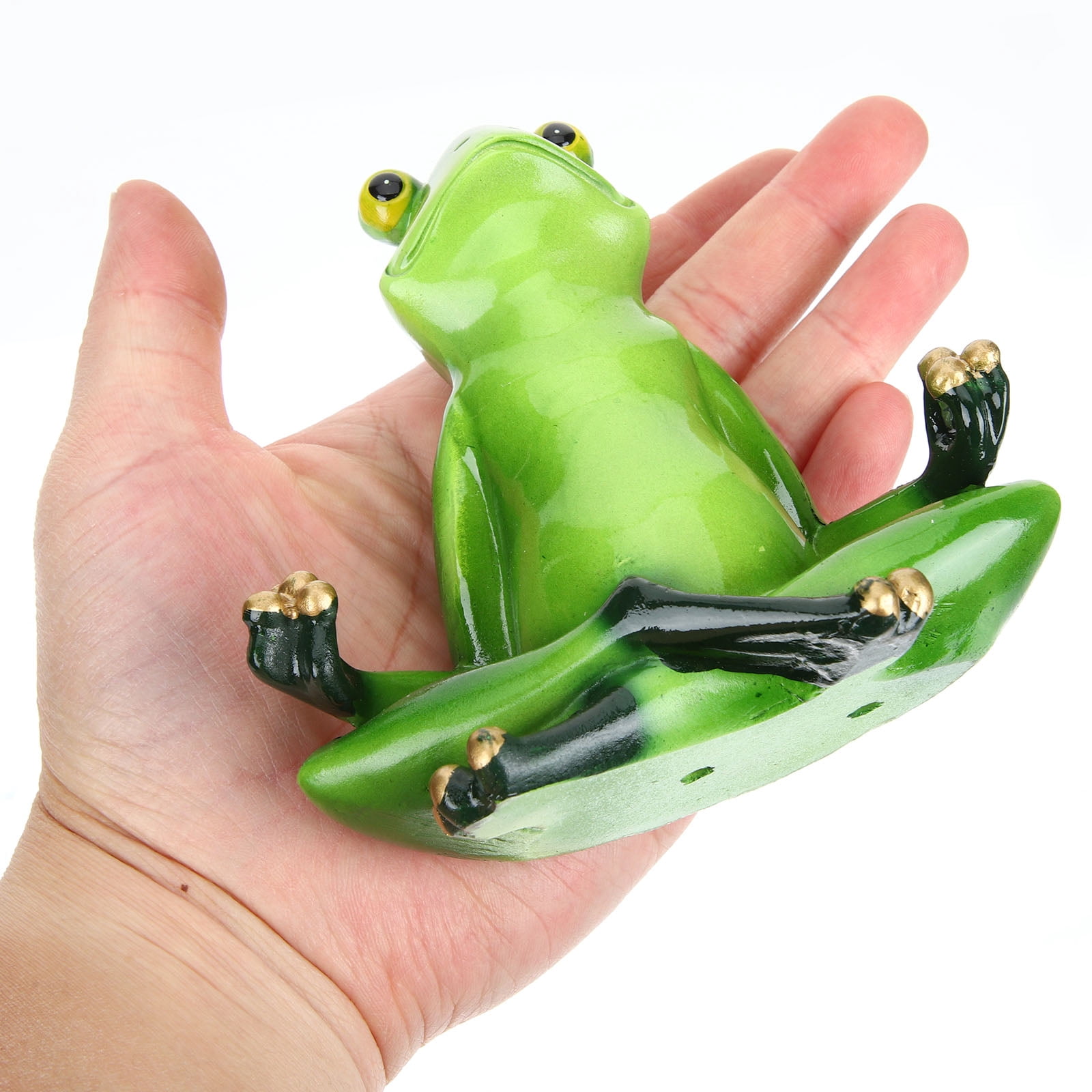 LITINKIMI Funny Animal Yoga Sculpture Green Resin Figurine for Home Office 3Pcs