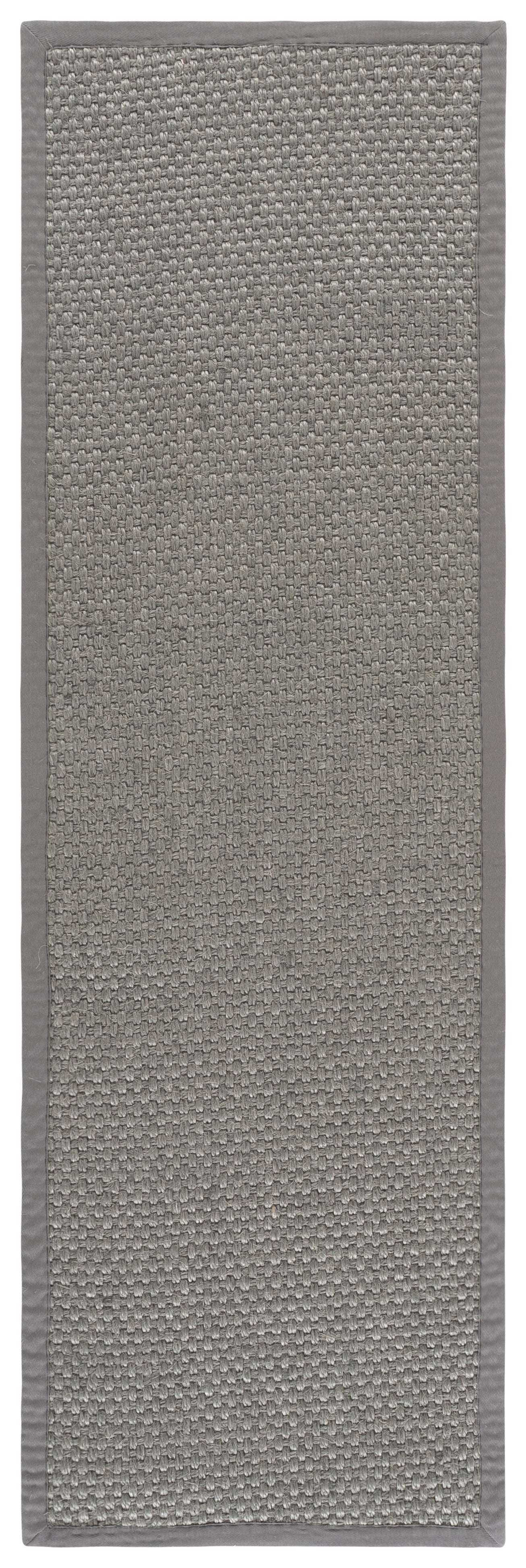 Safavieh Natural Fiber Tarah Bordered Runner Rug, Silver/Gray, 2'6" x 8'