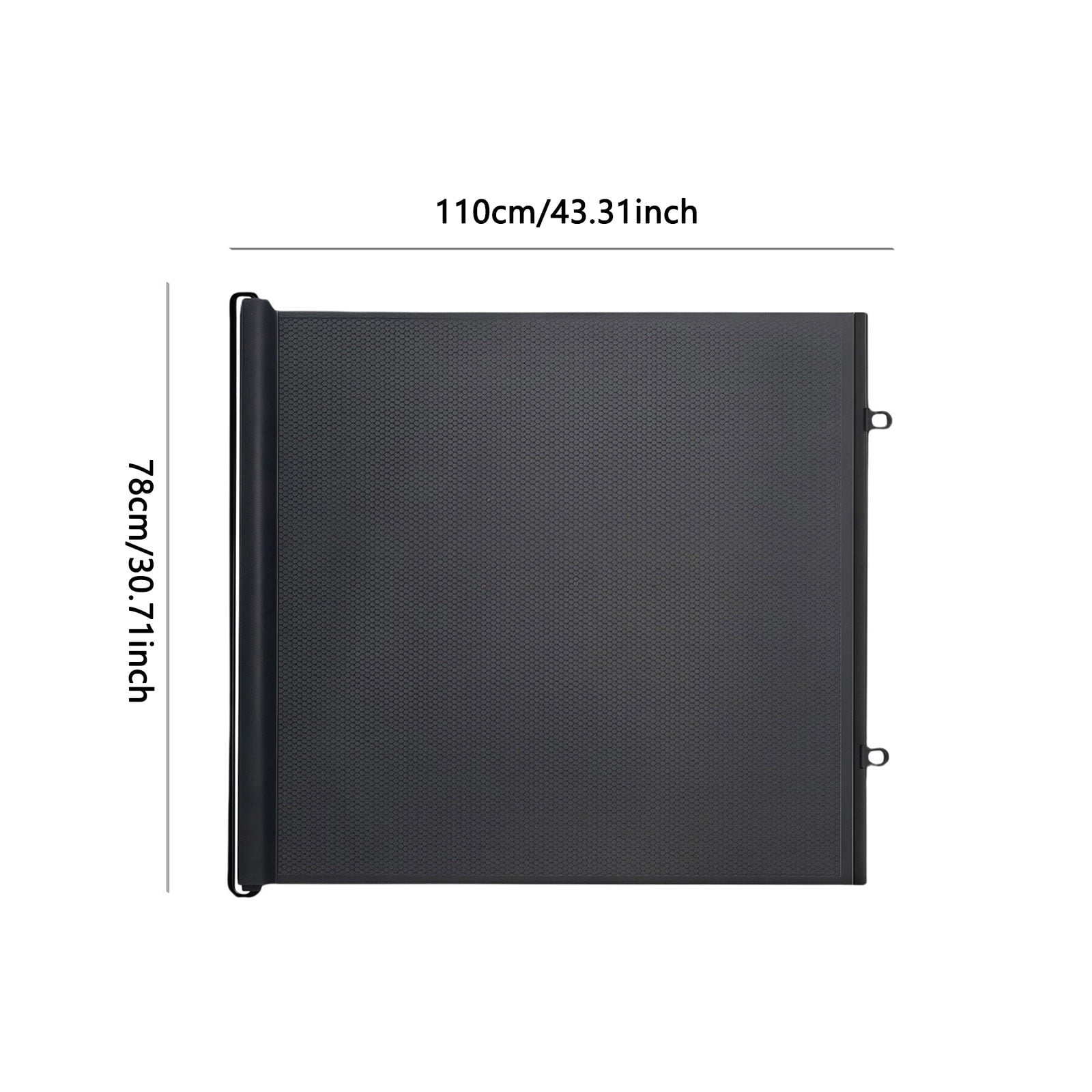 Retractable Pet Barrier Gate, No-Drill Expandable Dog & Cat Gate, Mesh Safety Gate for Doorways, Hallways, Stairs & Living Room