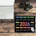 thumbnail image 6 of 2026 Calendar Mouse Pad, Large Extended Desk Mat with Non-Slip Rubber Base for Office and Gaming, Enhanced Precision for Optical and Wireless Mice, Waterproof Computer Mousepad for Home and Work, 6 of 7