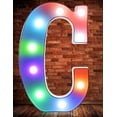 thumbnail image 3 of LINLIN Alphabet Letter Lamp, Colorful Light up Letters Led Marquee Letter Lights Battery Powered Light Up Number Sign Night Light for Party Christmas Lamp Home Bar Decoration, 3 of 7