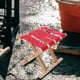 thumbnail image 3 of Banco plegable para pesca de jardín, taburete plegable multiusos para pesca, taburete compacto y plegable, banco de madera., 3 of 6