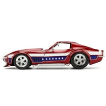 1969 Chevrolet Corvette Stingray ZL1 Red Metallic w/Stars and Stripes Graphics "Bigtime Muscle" 1/24 Diecast Model Car by Jada(Selections May Vary)