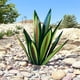 thumbnail image 1 of Decoración de jardín verde de 35 cm - Planta de agave de metal para hacer tú mismo - Estatuilla decorativa para jardín - Escultura para jardín - Plantas de agave de metal, 1 of 5