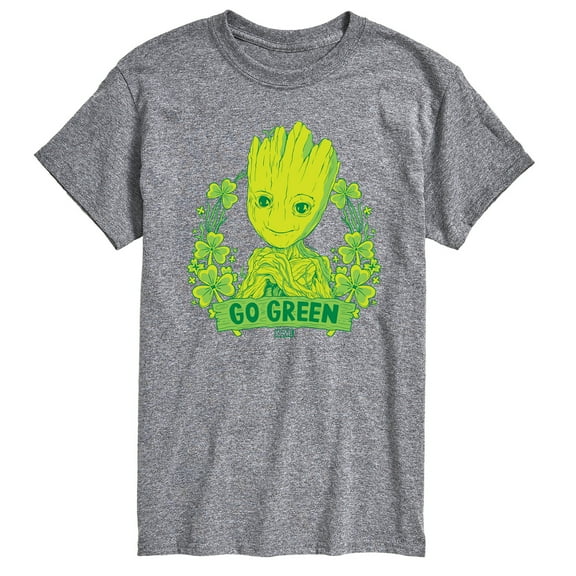 Marvel Guardians of the Galaxy - Groot Go Green St. Patrick's Day - Men's Short Sleeve Graphic T-Shirt
