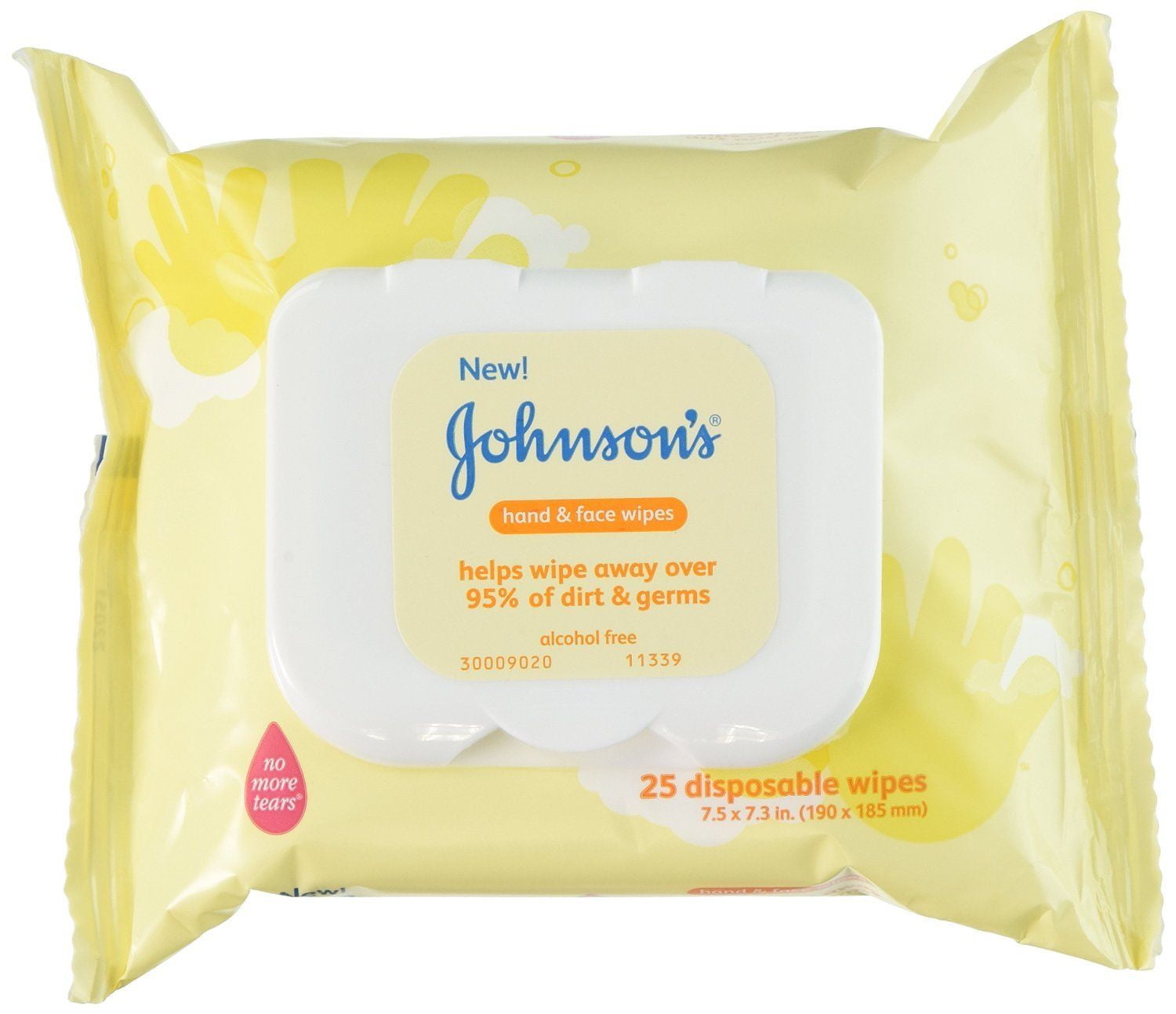 6 Pack Johnsons Baby Hand and Face Wipes, 25count Each