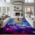 thumbnail image 3 of Dreamy Galaxy Area Rugs 5x7 ft Universe Starry Sky Shine Stars Colorful Modern Washable Rug Non Slip Indoor Carpet Absorbent Floor Mat for Living Room Bedroom Dining Room, 3 of 9