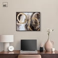 thumbnail image 2 of Swirling Forms with Gold Canvas Luxury Abstract Art by Art Remedy, Black Frame, 24 x 20, 2 of 7