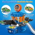 thumbnail image 2 of Huge Wave Car Wash Toys Set for Boys, Toddler Color Change Race Cars, Wash Transport Track Toy with Parking, Kids Birthday Gift for Aged 3-8, 2 of 7