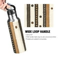 thumbnail image 4 of Yayeee 20oz Insulated Water Bottle Double Wall Stainless Steel with Flip Straw Lid, Beige Abstract Dots, 4 of 7