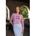 thumbnail image 4 of Sudadera ligera André Badi lila Mediana escote redondo estampado mangas largas, 4 of 5