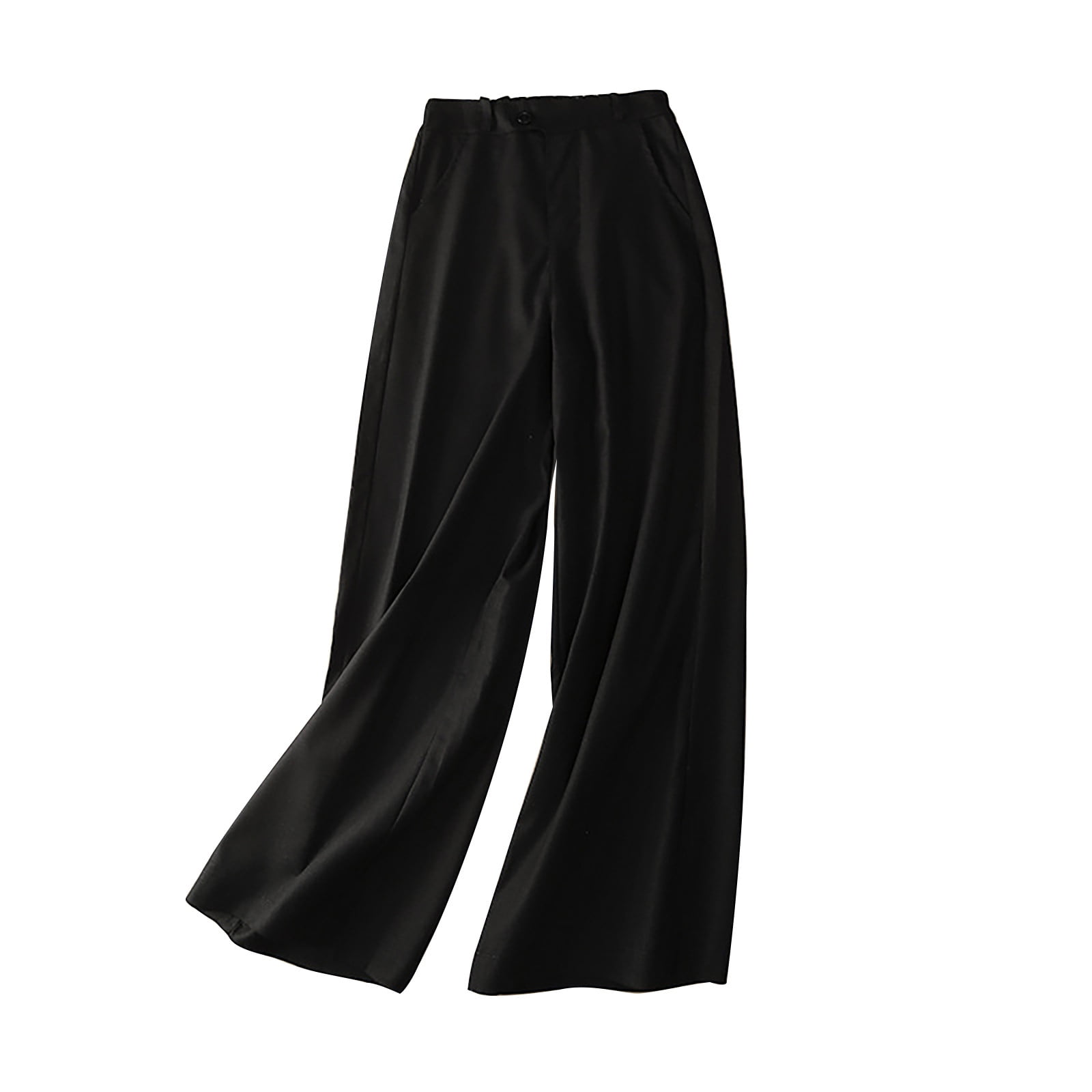 HSMQHJWE Women'S Black Slacks Petite Dress Pants For Women Business Casual  Womens Solid Casual High Waisted Wide Leg Palazzo Pants Trousers Soft Women