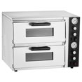 thumbnail image 1 of KFFKFF Pizza Oven Electric, 18" Double-Deck Commercial Countertop Pizza Oven, 842°F Max Temp, Indoor Pizza Maker, 1 of 8