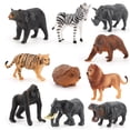 thumbnail image 5 of Colección de muñecos artificiales de animales salvajes, 12 unidades/lote, 5 of 5