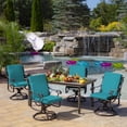 thumbnail image 6 of ARDEN Outdoor Dining Chair Cushion 20 x 20, Water Repellent, Fade Resistant 20 x 20, Lake Blue Leala, 6 of 12