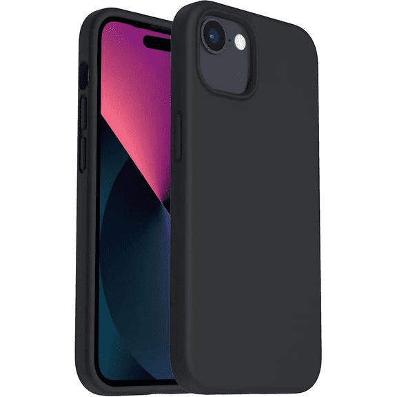 Entronix Silicone Case Compatible with iPhone 16E, Protective Cover, Black