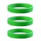 thumbnail image 1 of 3X Brazalete de Puno Munequera Pulsera de Elasticidad de Moda de Goma de Silicona Verde, 1 of 3