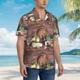 thumbnail image 5 of Fotbe Bottle Glass Red Wine Hawaiian Shirt For Men Unisex Summer Beach Casual Short Sleeve Cotton Linen Button Down Shirts-X-Large, 5 of 9