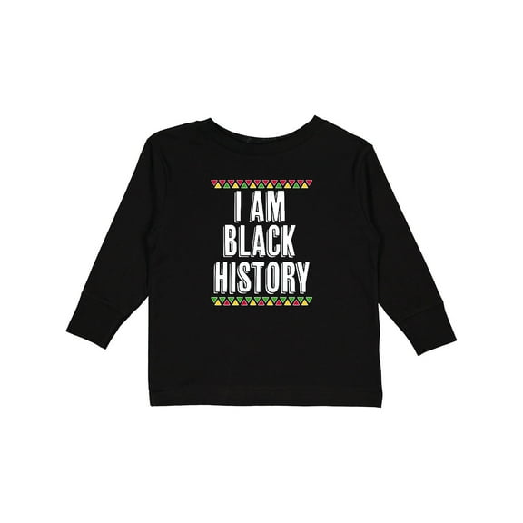 Inktastic I Am Black History Month Boys or Girls Long Sleeve Toddler T-Shirt
