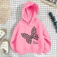 thumbnail image 3 of CONFREE Hoodies for Teen Girls Long Sleeve Hooded Sweatshirt for Girls Trendy Butterfly Prints Fashion Preppy Pullover Tops, 3 of 3
