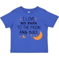 thumbnail image 3 of Inktastic I Love My Papa to the Moon and Back Boys or Girls Toddler T-Shirt, 3 of 5