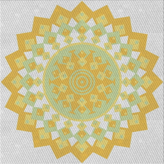 Ahgly Company Indoor Square Patterned Copper Green Novelty Area Rugs, 8' Square