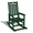 Dark Green, variant on HDPE Outdoor Rocking Chairs , Patio Rocking Chairs with footrest design, Smooth Porch Rocker for Lawn,Porch,Backyard,Indoor and Garden,Navy