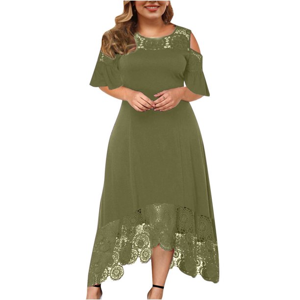 Vestido Seaxy de manga corta con estampado de verano y cuello redondo informal a la moda para mujer Fridja bnh3285