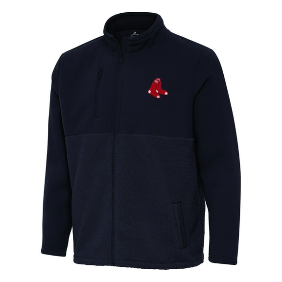 Men's Antigua Navy Boston Red Sox Daily Fused Full-Zip Jacket