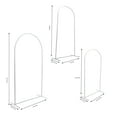 thumbnail image 2 of 3Pcs Metal Stand Wedding Arch Backdrop Stand For Ceremony Party Yard Venue Decor, 2 of 16