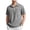 Gray, variant on Men's Golf Shirt Work Uniform Short Sleeve Cargo Shirts Button Collared T-Shirt with Pockets