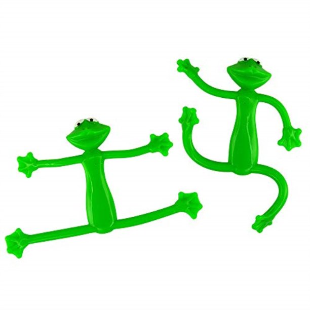 4.75 inch bendable green frog toys pack of 12