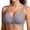 Gray, variant on Women Wireless Bra Deep V Smooth Cup Minimalist Design Lightweight Natural Push-Up Daily Commute Wear Black 34 (M)